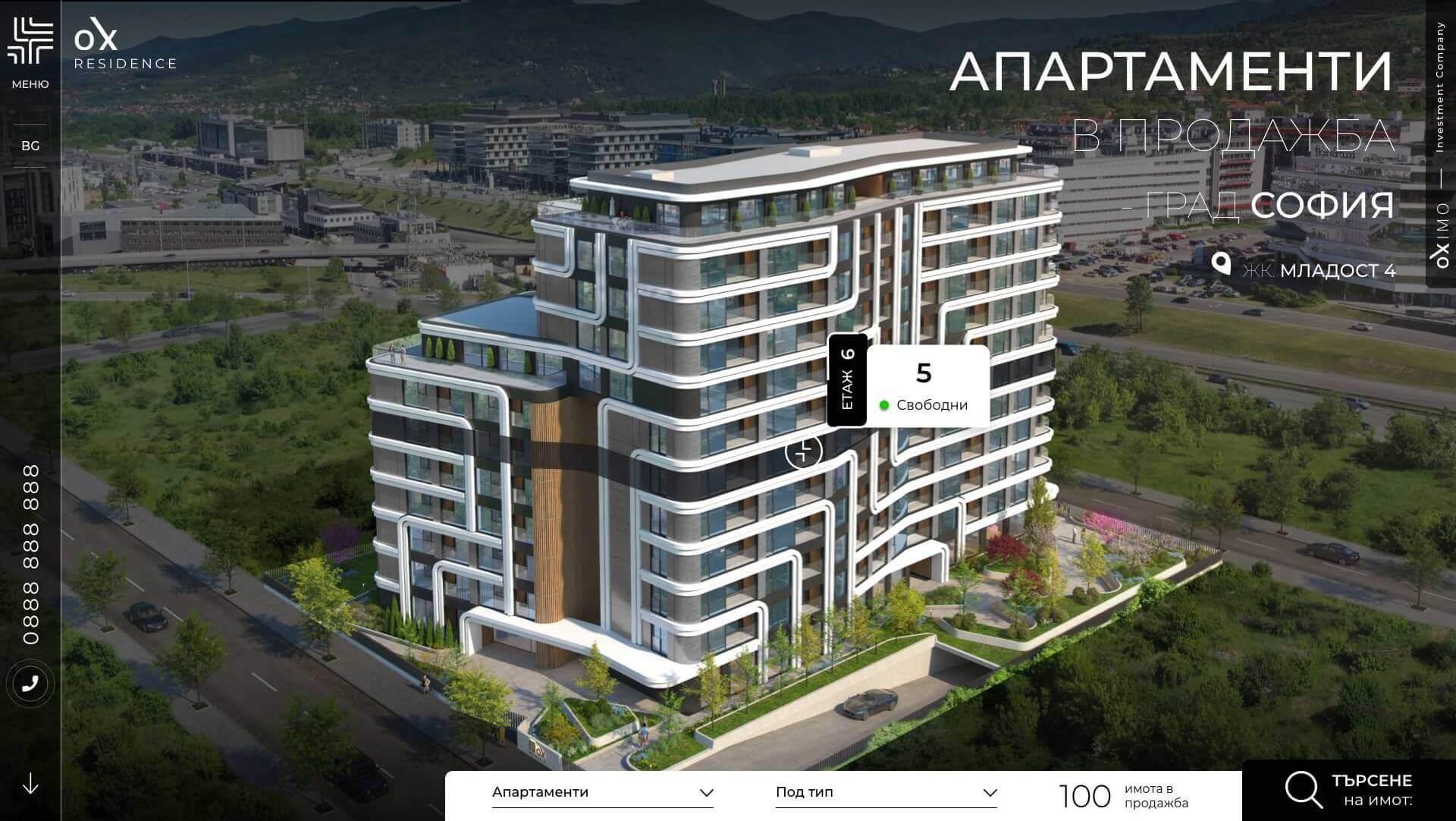 Web Sitesi Geliştirme - Ox Residence - Web Factor